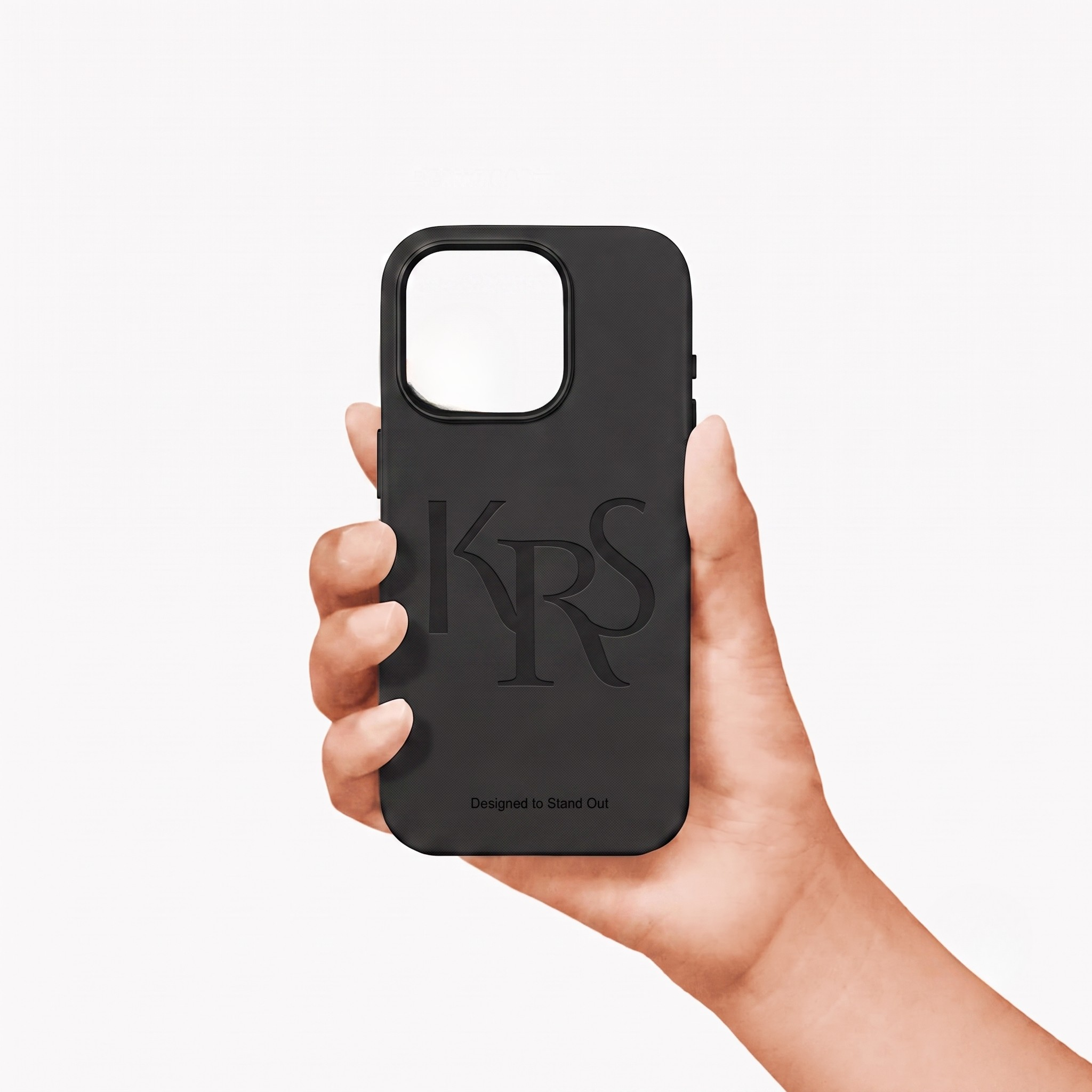 KRS - Black Leather iPhone Case