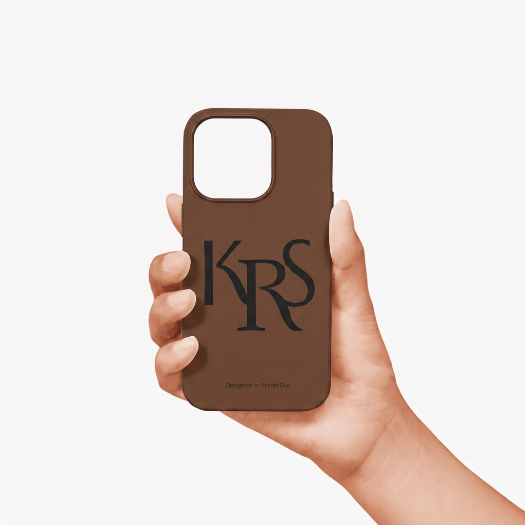 KRS - Brown Leather iPhone Case