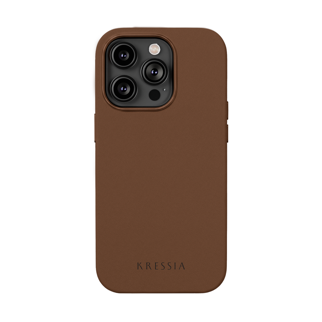 Kressia - Brown Leather iPhone Case