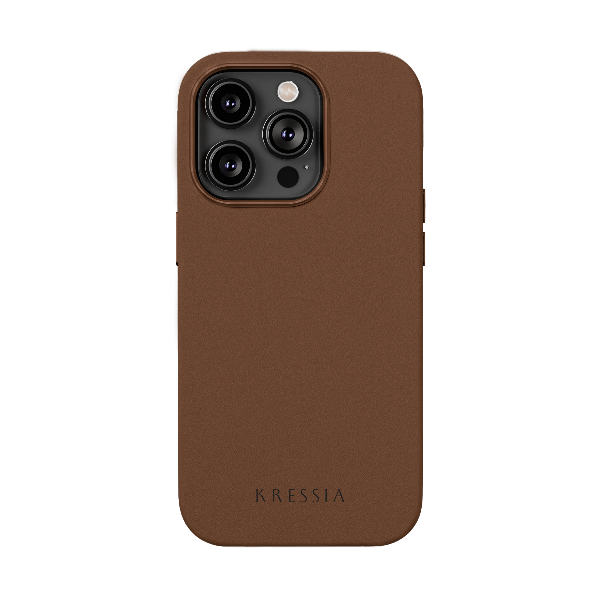 Kressia - Brown Leather iPhone Case