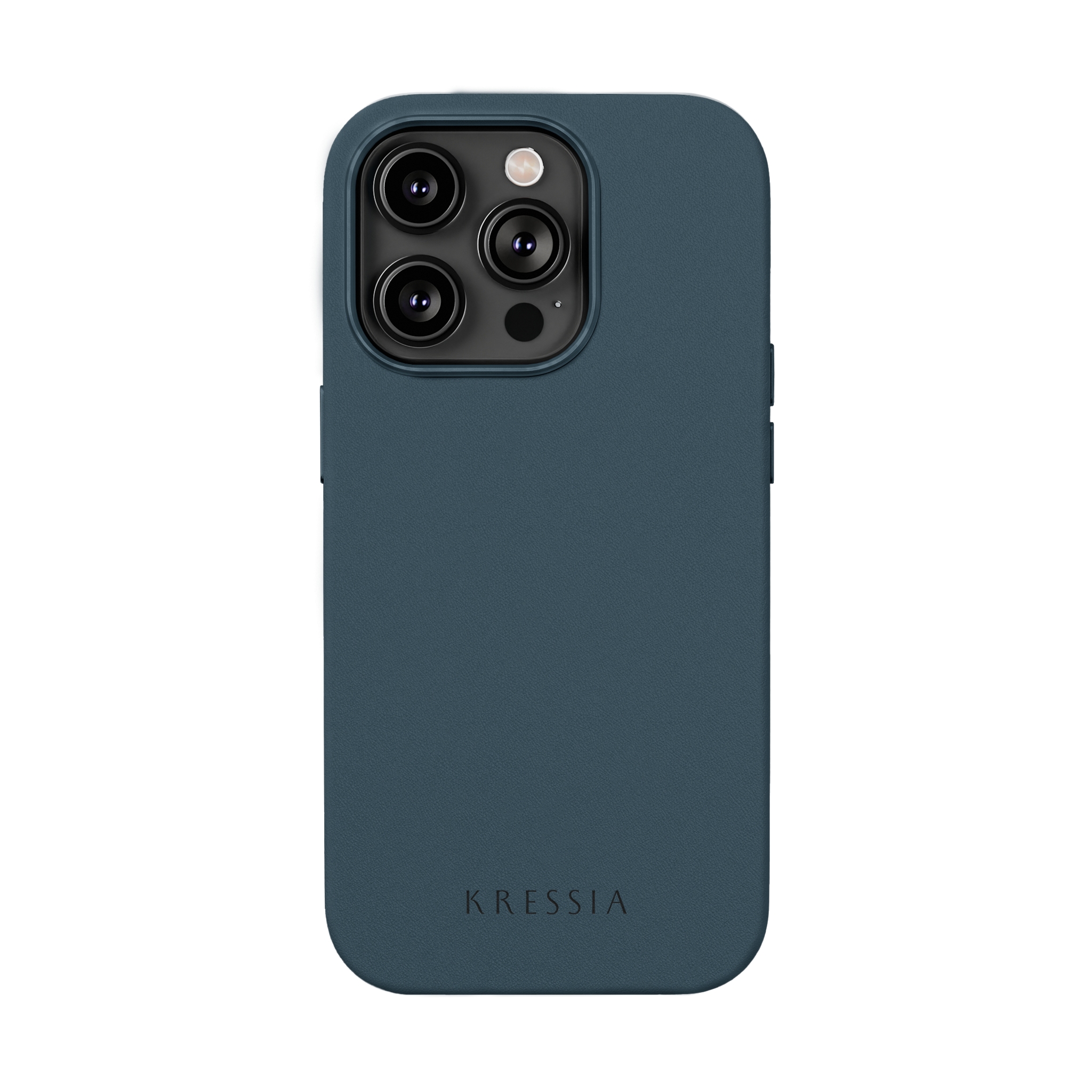 Kressia - Midnight Navy Leather iPhone Case