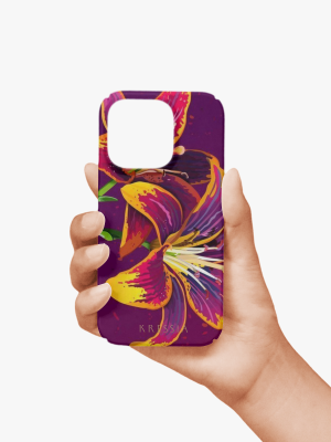 Electric Lily — Floral iPhone Case