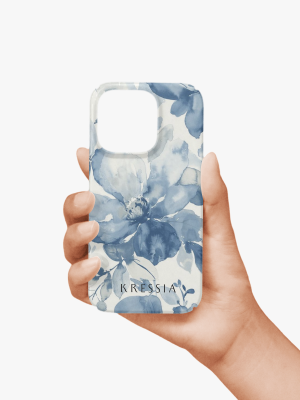 Blue Whisper — Floral iPhone Case