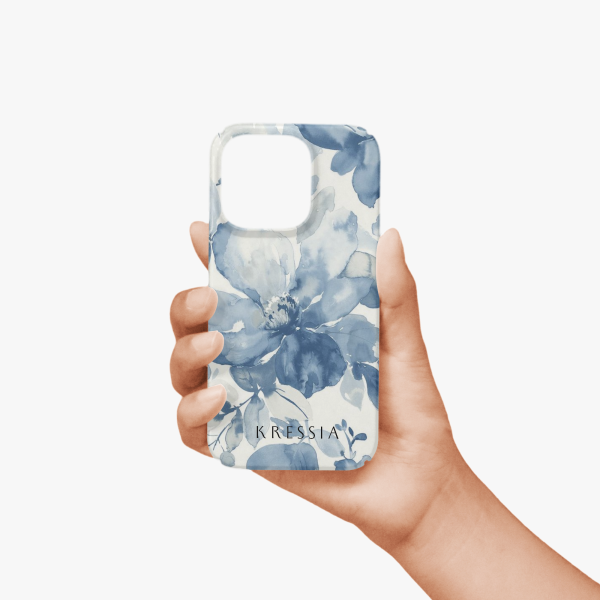 Blue Whisper — Floral iPhone Case