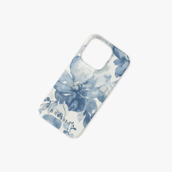 Blue Whisper — Floral iPhone Case